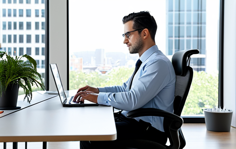 에르고노믹 의자 추천 브랜드 - Herman Miller Aeron in a Modern Office**
"A Herman Miller Aeron chair in a bright, modern office se...