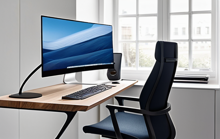 에르고노믹 가구의 패션과 스타일 - An Elegant and Smart Italian Ergonomic Home Office**
Prompt: "A sophisticated, minimalist home offi...